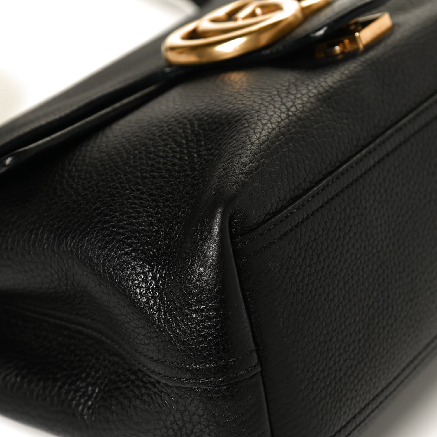 Gucci Cellarius Calfskin GG Marmont Shoulder Bag Black 12 of 16