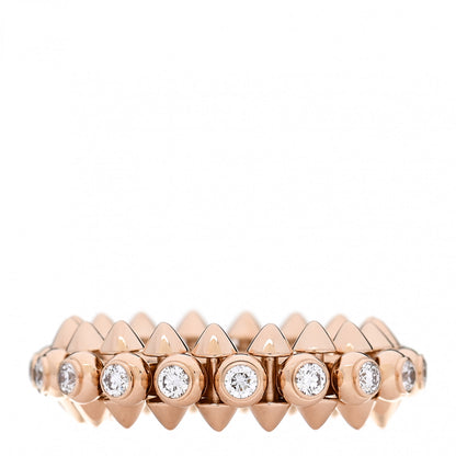 Cartier 18K Pink Gold Diamond Clash De Cartier Ring 49 5 3 of 5