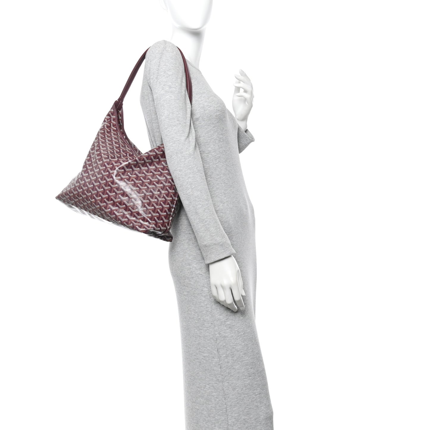 Goyardine Boheme Hobo Burgundy