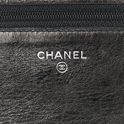 Chanel Aged Calfskin Reissue Wallet On Chain WOC Black 5 of 13