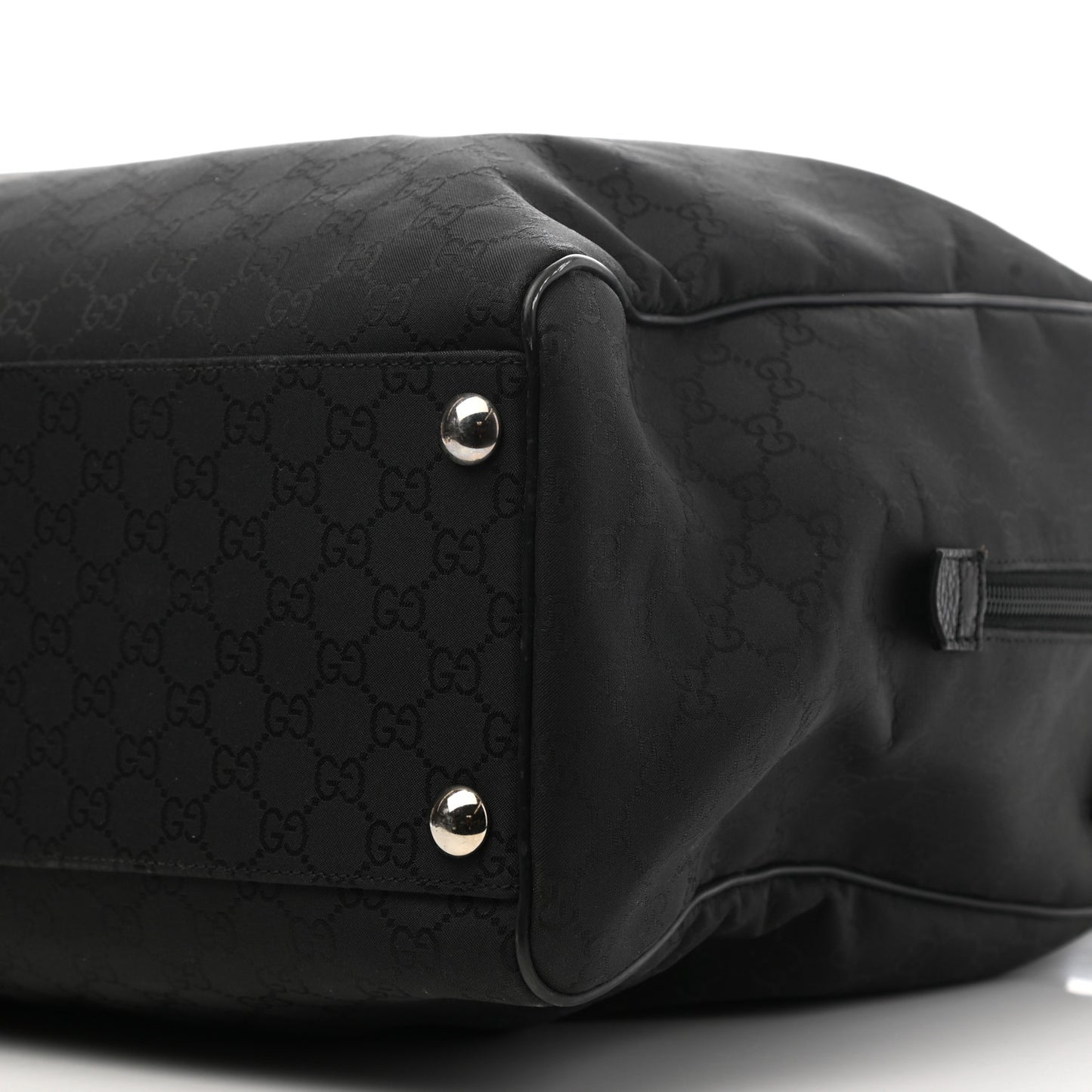 Nylon Monogram Large Duffle Bag Black