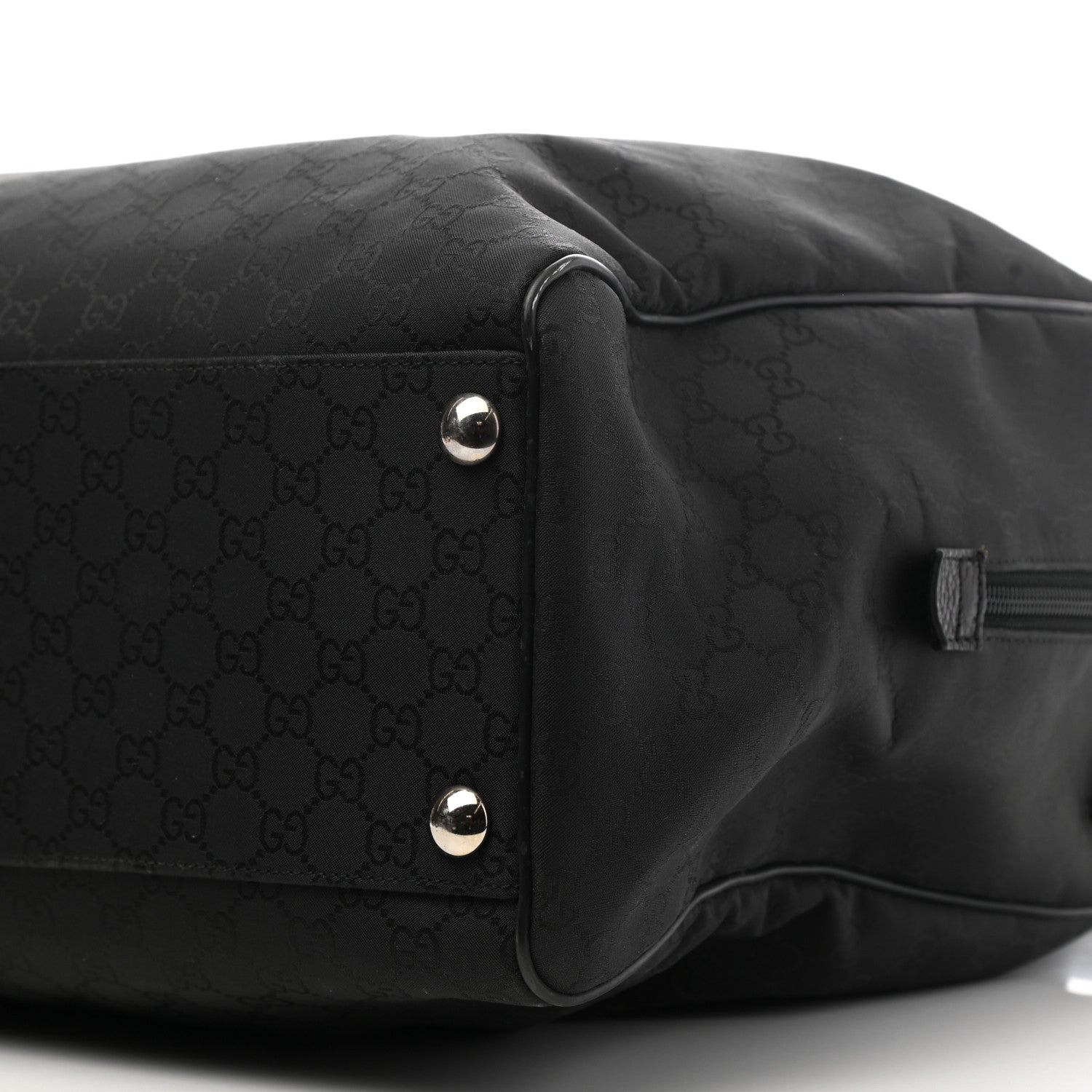 Gucci Nylon Monogram Large Duffle Bag Black 9 of 9