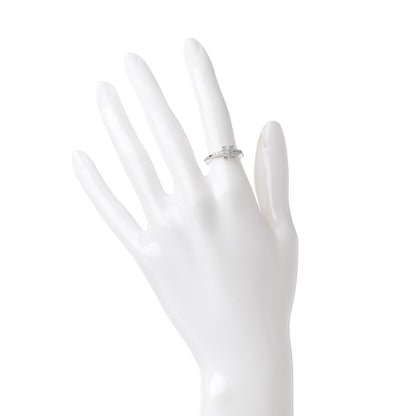 Tiffany 18K White Gold Diamond T Wire Ring 50 5.25 2 of 5