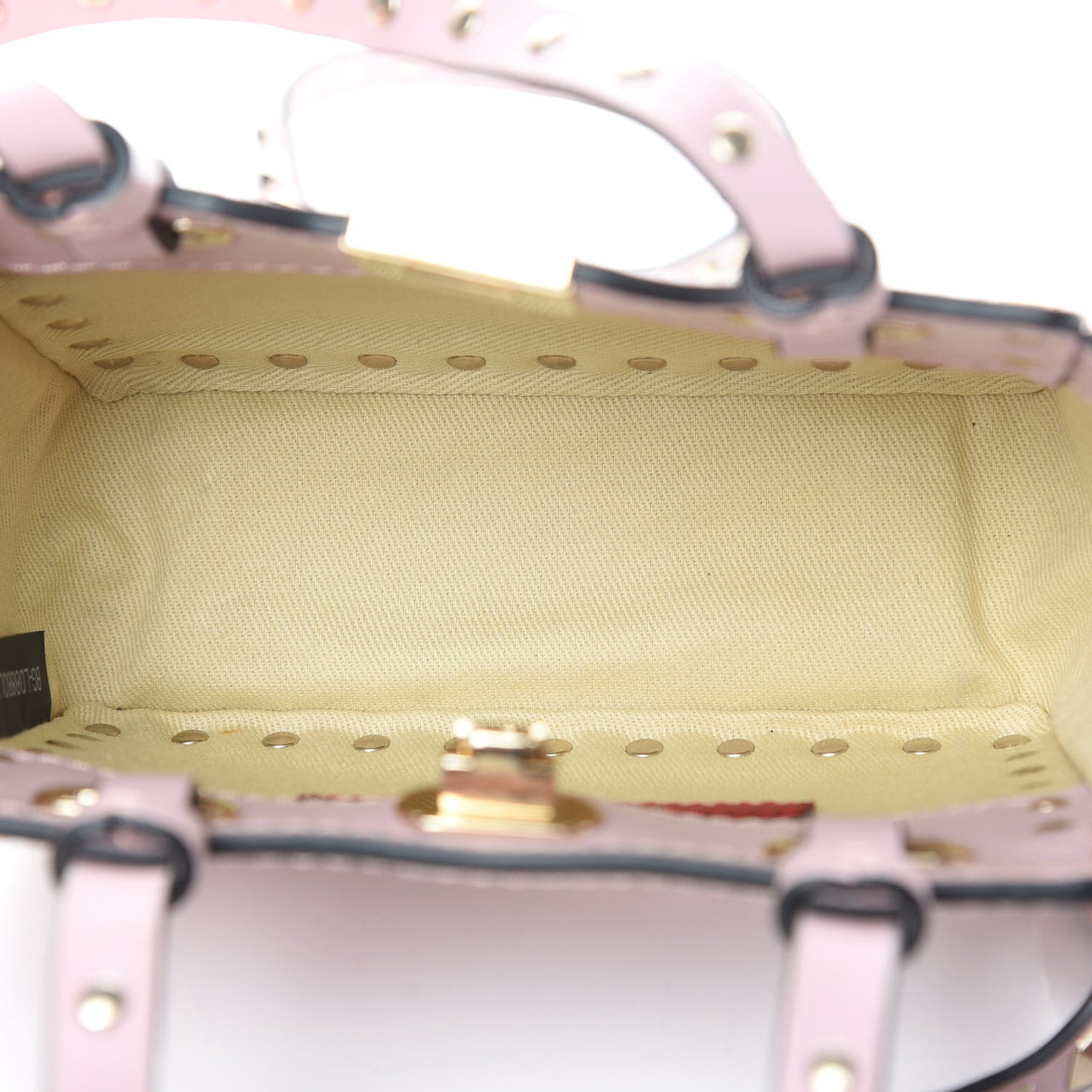 Vitello Micro Rockstud Tote Cipria