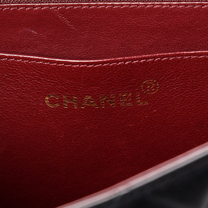Chanel Lambskin Quilted XL Jumbo Single Flap Black 10 of 16