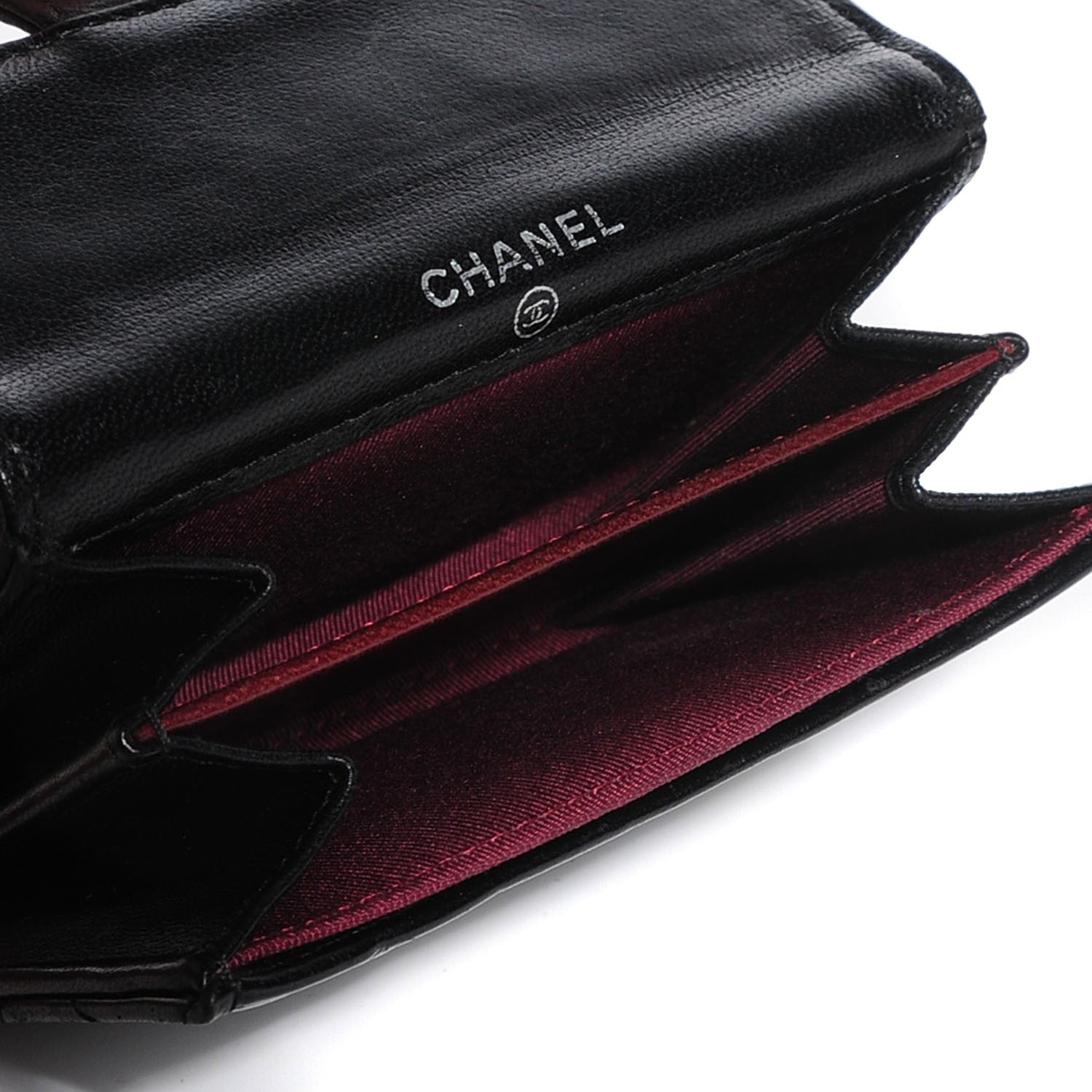Chanel Lambskin Quilted Coin Purse Black 5 of 8
