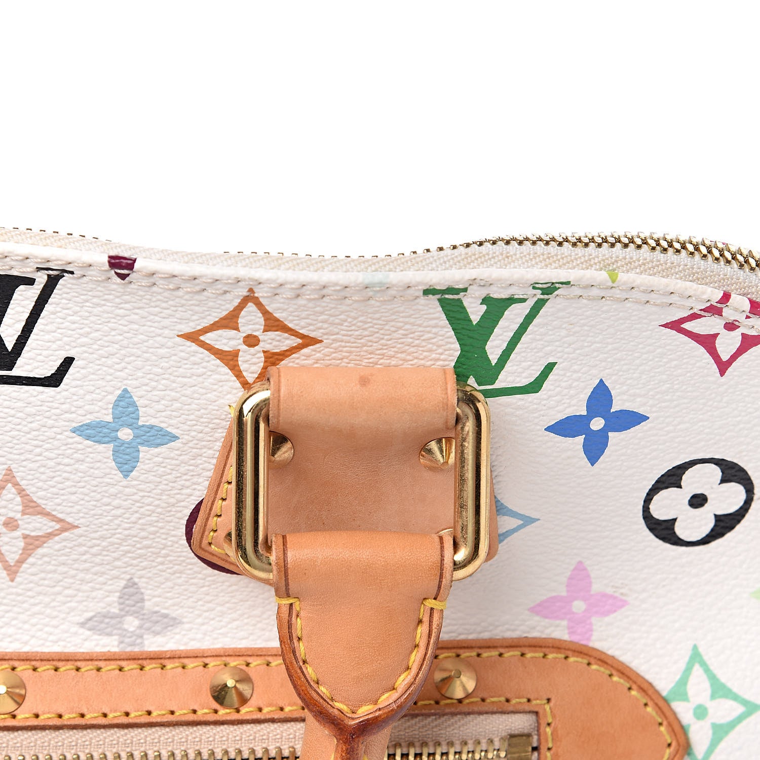 Louis Vuitton Monogram Multicolor Alma White 9 of 16