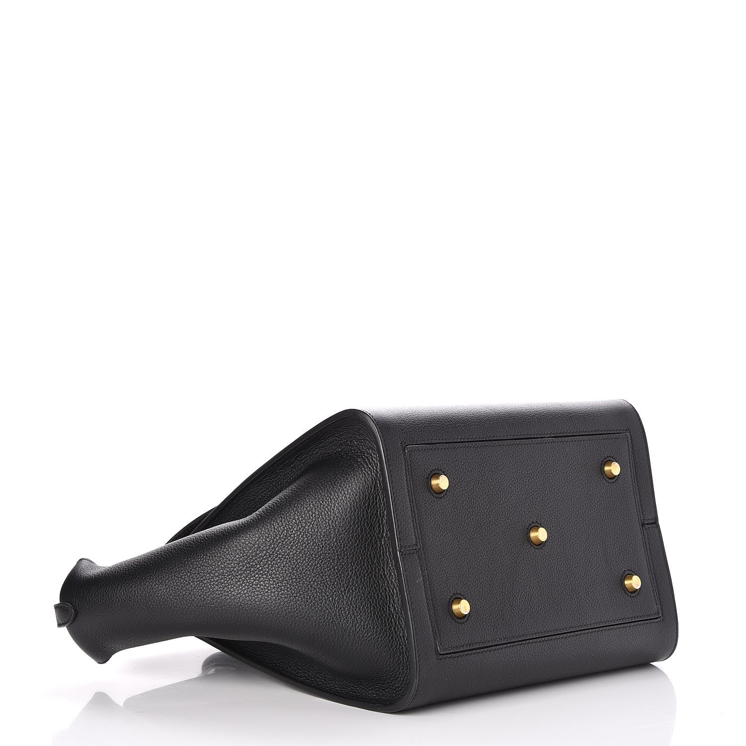 Celine Crisped Calfskin Small Tie Knot Tote Black 4 of 9