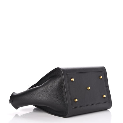 Celine Crisped Calfskin Small Tie Knot Tote Black 4 of 9