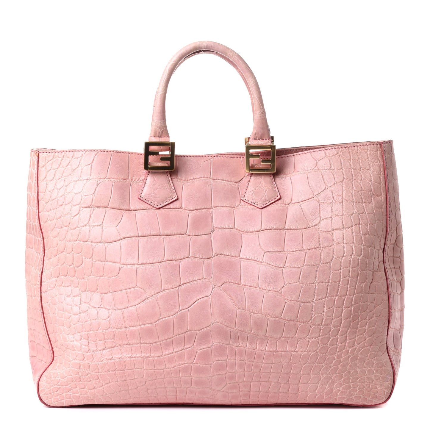 Alligator Large Twins Tote Pink