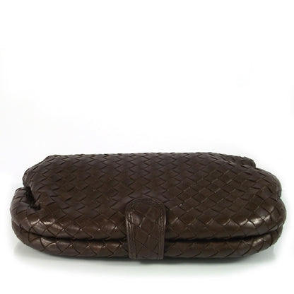 Bottega Veneta Vintage Nappa Woven Clutch Ebano 4 of 7