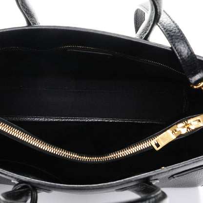 Saint Laurent Grained Calfskin Small Sac De Jour Black 5 of 6