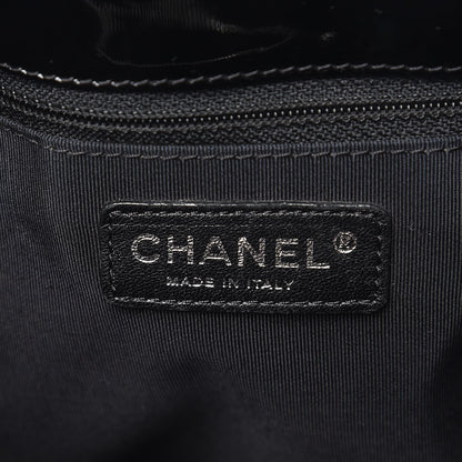 Chanel Patent Quilted Grand Shopping Tote GST Black 6 of 11