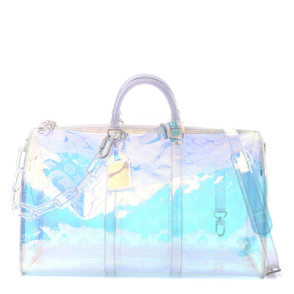Louis Vuitton PVC Monogram Keepall Bandouliere 50 Iridescent Prism 1 of 9