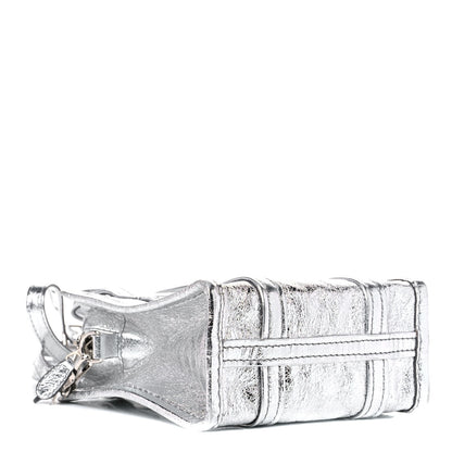 Balenciaga Metallic Calfskin XXS Bazar Shopper Tote Silver Hardware 4 of 11