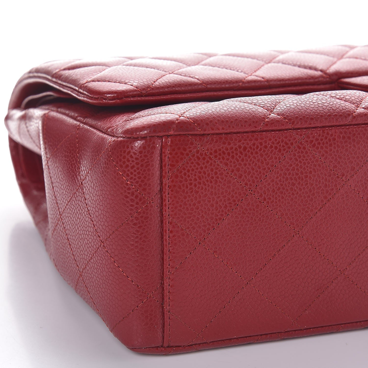 Chanel Caviar Quilted Maxi Double Flap Red 9 of 12
