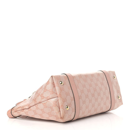 Gucci Crystal Monogram Medium Abbey Tote Blush 3 of 25