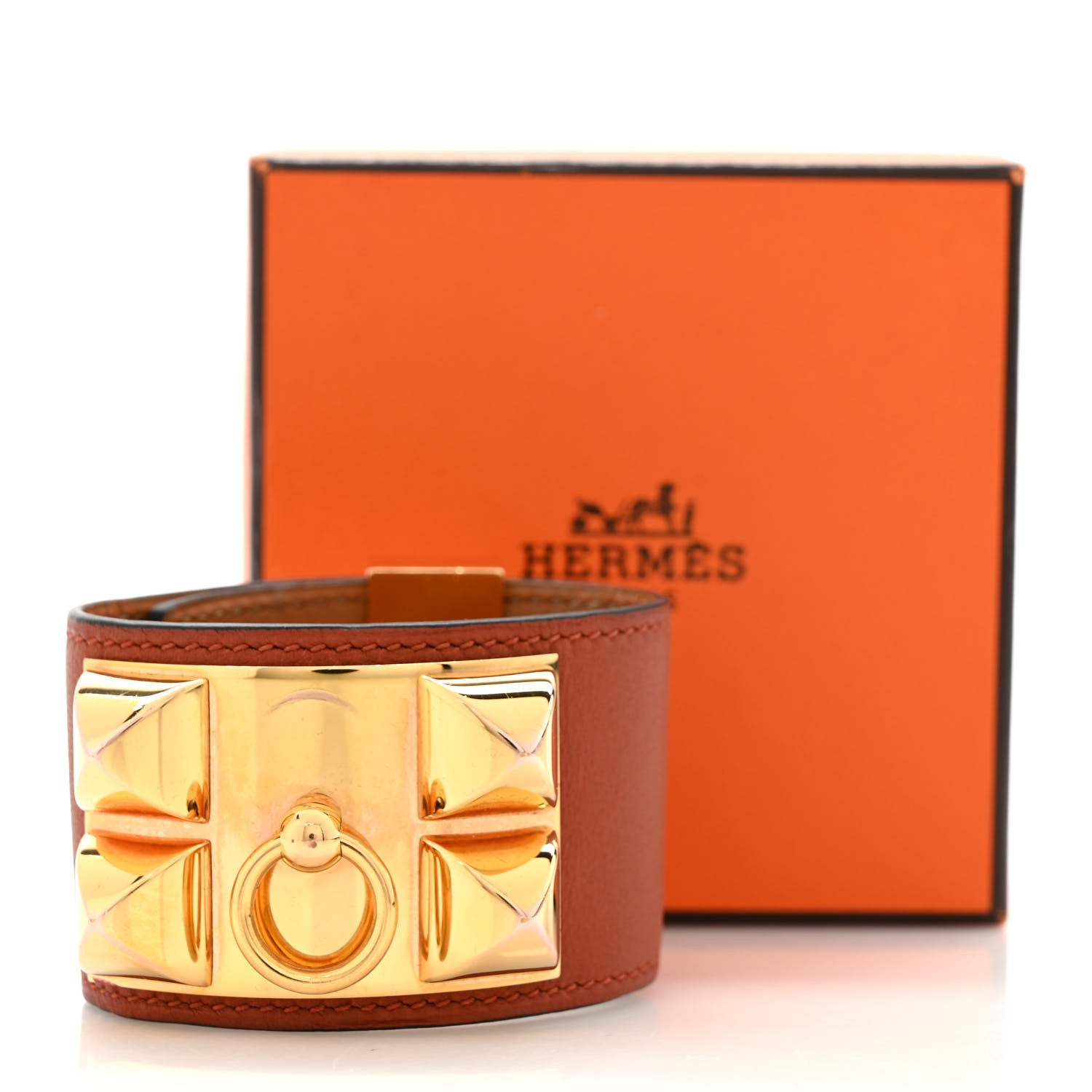 Hermes Swift Collier De Chien CDC Bracelet S Cuivre 7 of 7