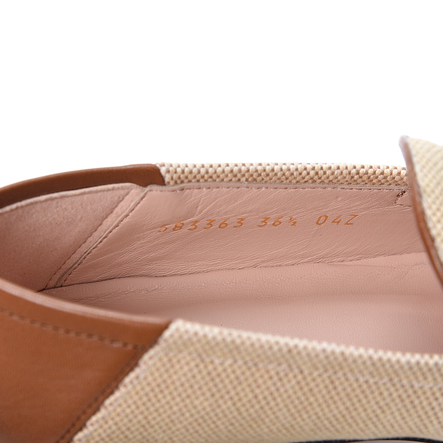Canvas Malaga Kid Web Womens Horsebit Brixton Loafers 36.5 Sand Light Cuir