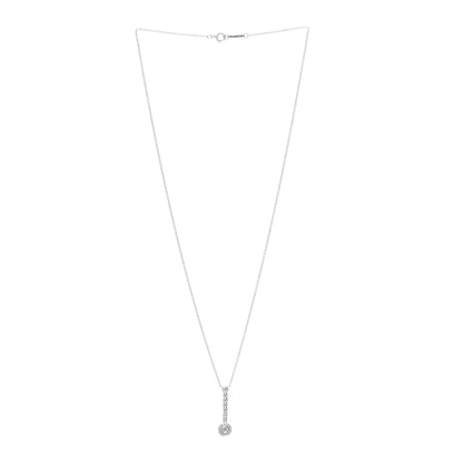 Tiffany Platinum Diamond Circlet Drop Pendant Necklace 3 of 6