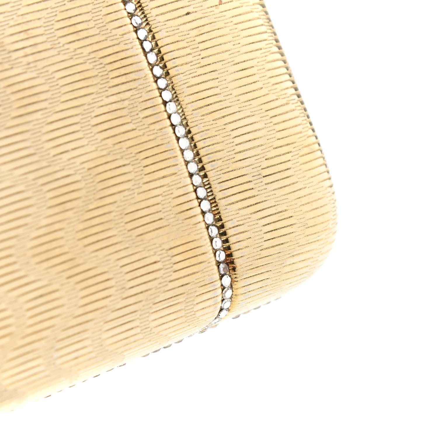 Judith Leiber Crystal Minaudiere Clutch Gold 24 of 25