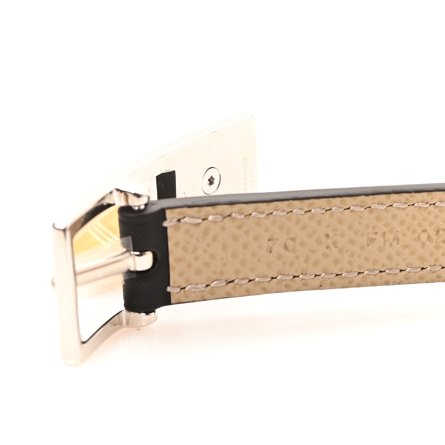 Hermes Swift Epsom 13mm Lucky 15 Belt 70 28 Black Trench 3 of 5