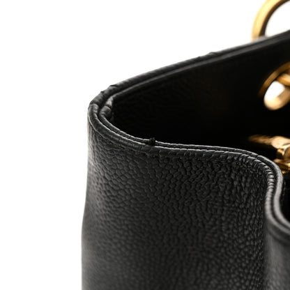 Chanel Caviar Quilted Grand Shopping Tote GST Black 13 of 14