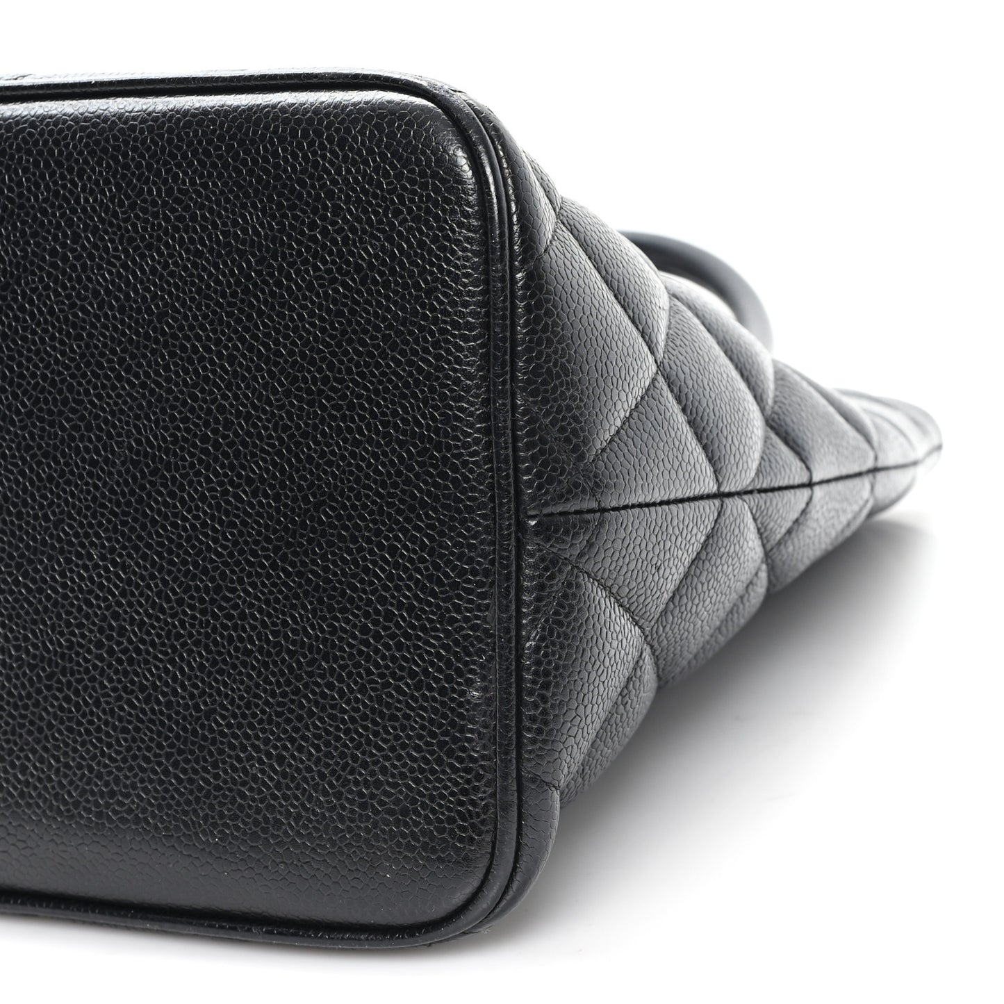 Caviar Quilted Medallion Tote Black