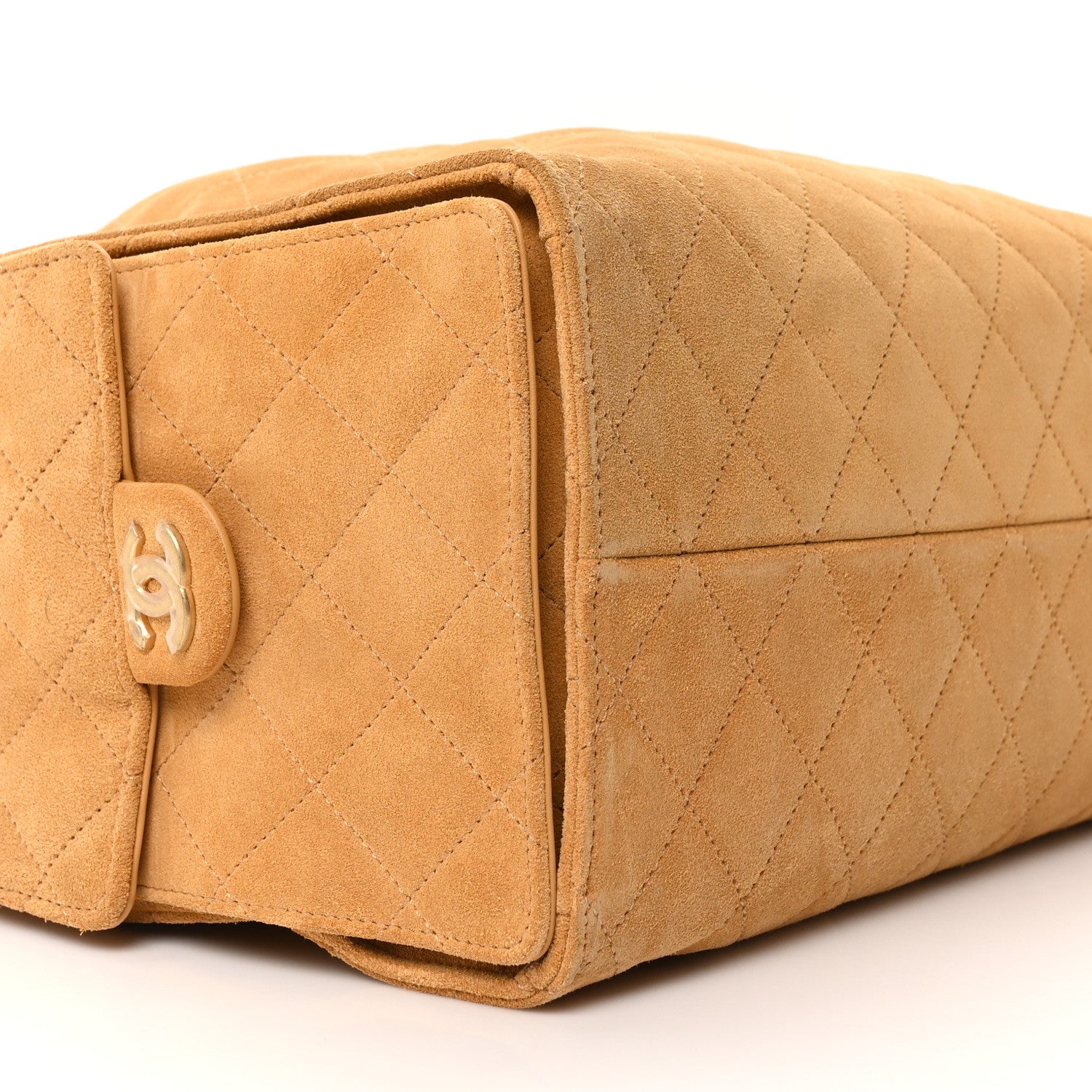 Chanel Suede Quilted Medium Chanel 25 Handbag Beige 11 of 11