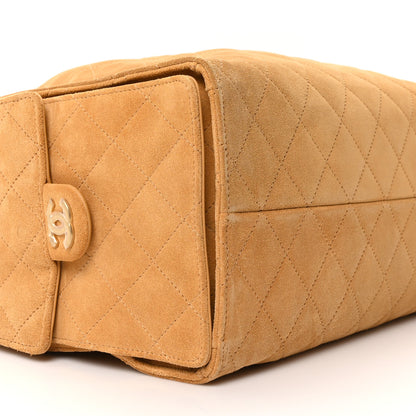 Chanel Suede Quilted Medium Chanel 25 Handbag Beige 11 of 11