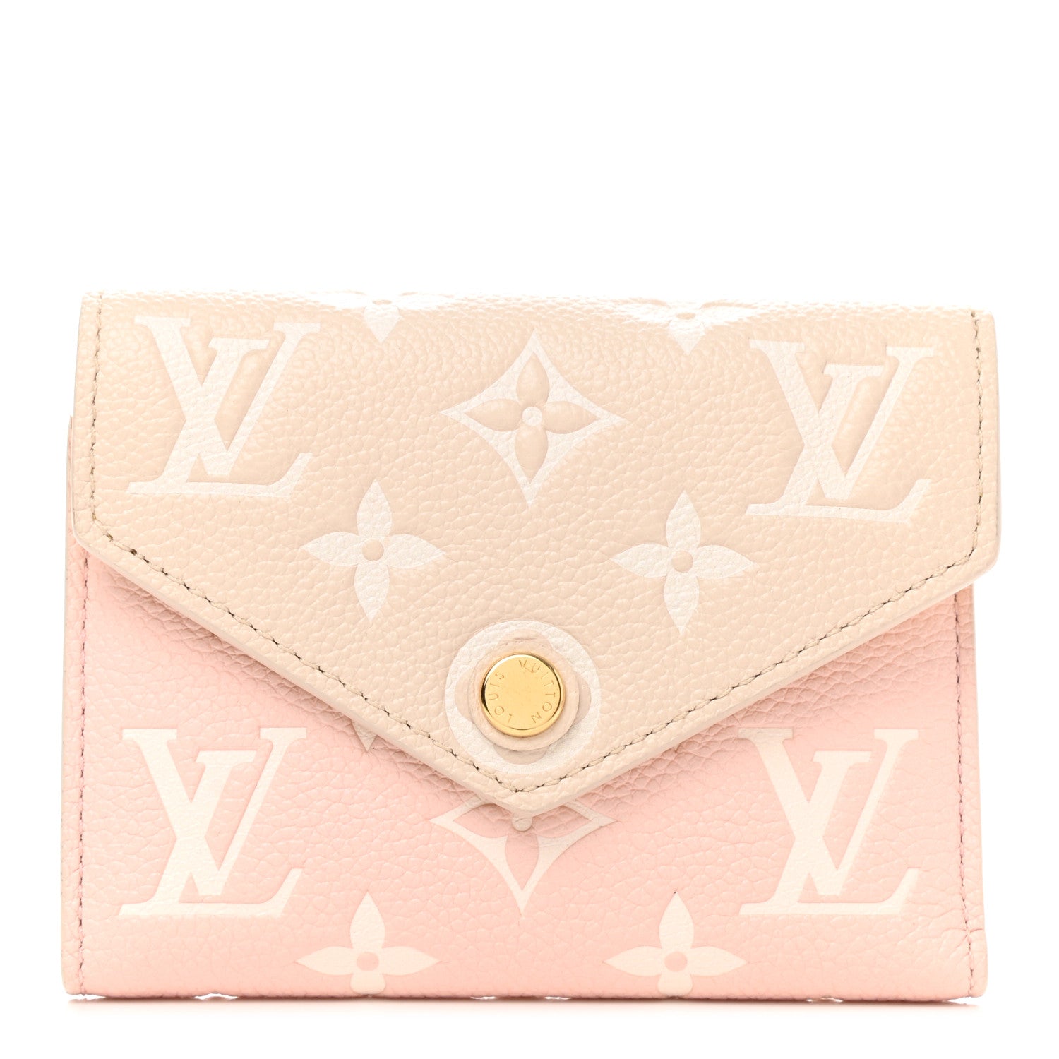 Louis Vuitton Empreinte Monogram Spring In The City Victorine Wallet Pink Beige Yellow 1 of 7
