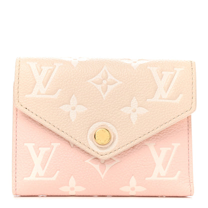 Louis Vuitton Empreinte Monogram Spring In The City Victorine Wallet Pink Beige Yellow 1 of 7