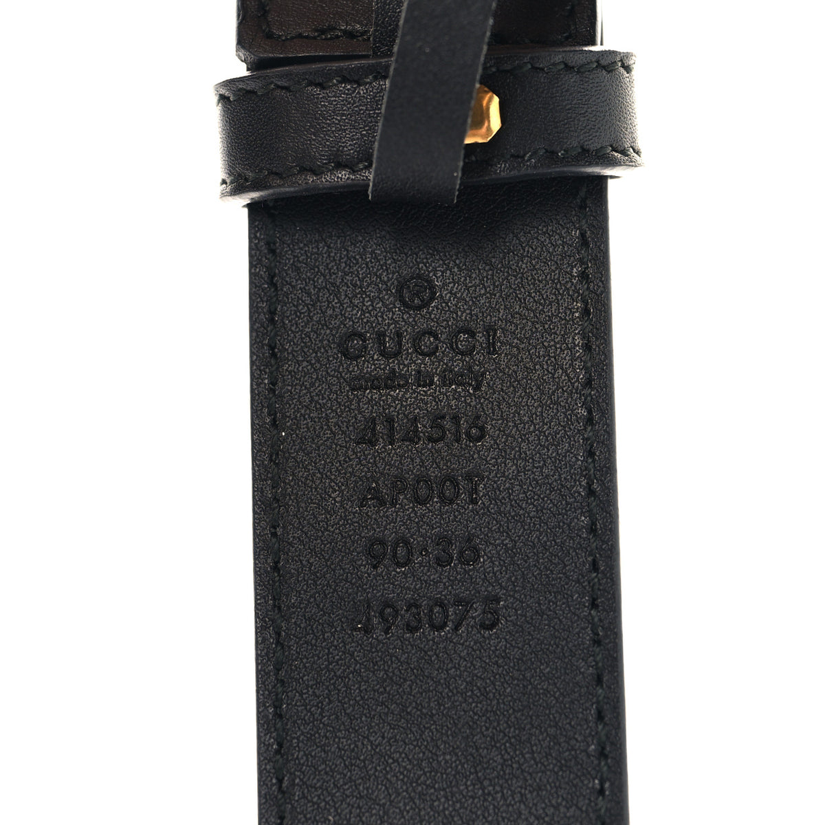 Gucci Calfskin Double G 30mm Belt 90 36 Black 5 of 5