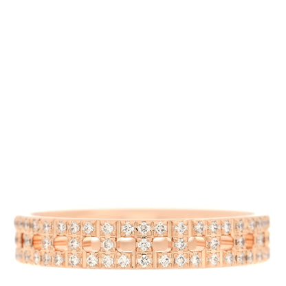 Tiffany 18K Rose Gold Diamond Narrow T True Band Ring 47 4 1 of 5