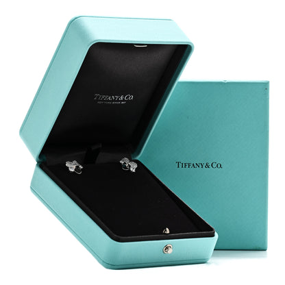 Tiffany Platinum Diamond Paper Flowers Cluster Earrings 5 of 5