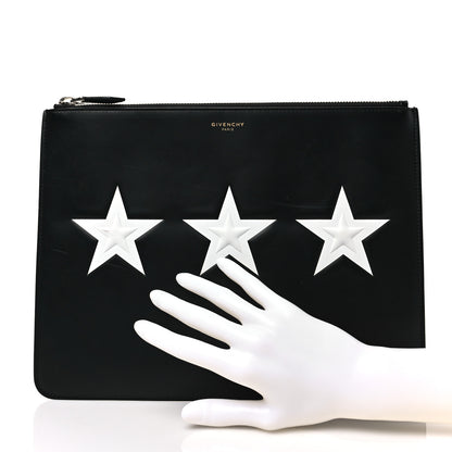 Givenchy Smooth Calfskin Medium Star Pouch Black 2 of 8