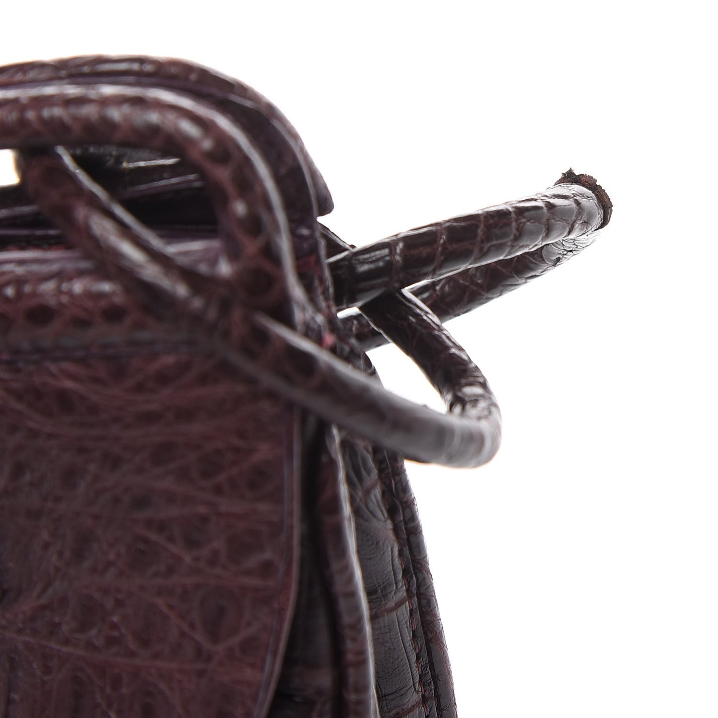 Crocodile Shoulder Bag Purple