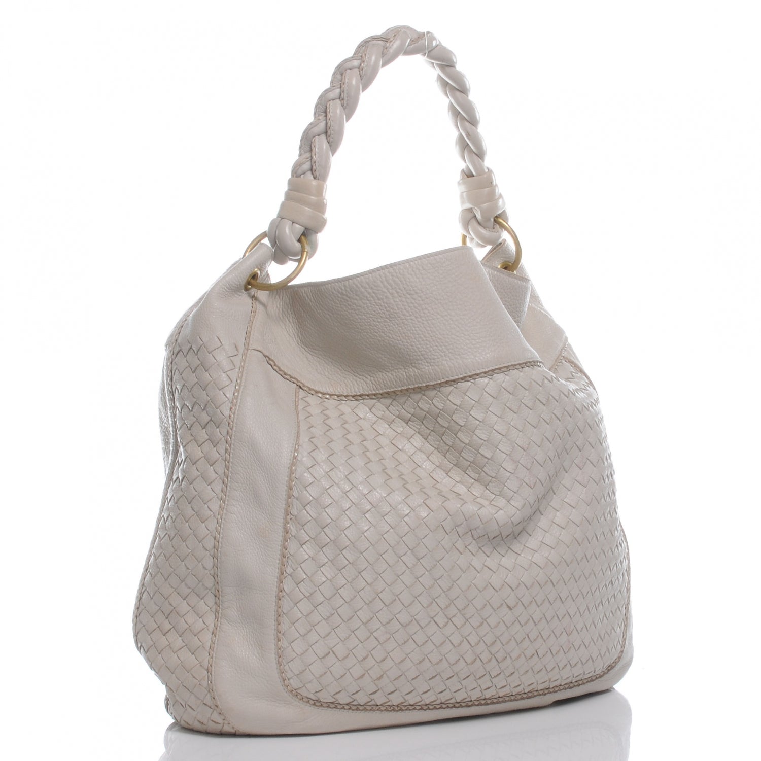Bottega Veneta Cervo Intrecciato Shoulder Bag Pergamena 3 of 9