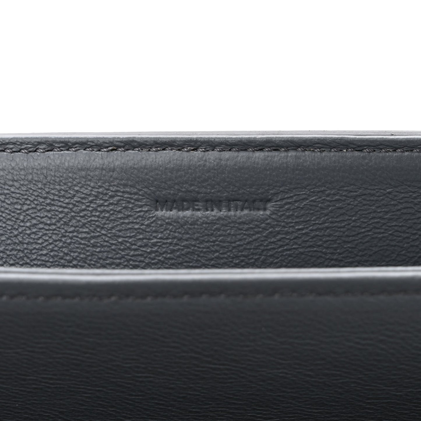 Shiny Calfskin Medium C Bag Grey