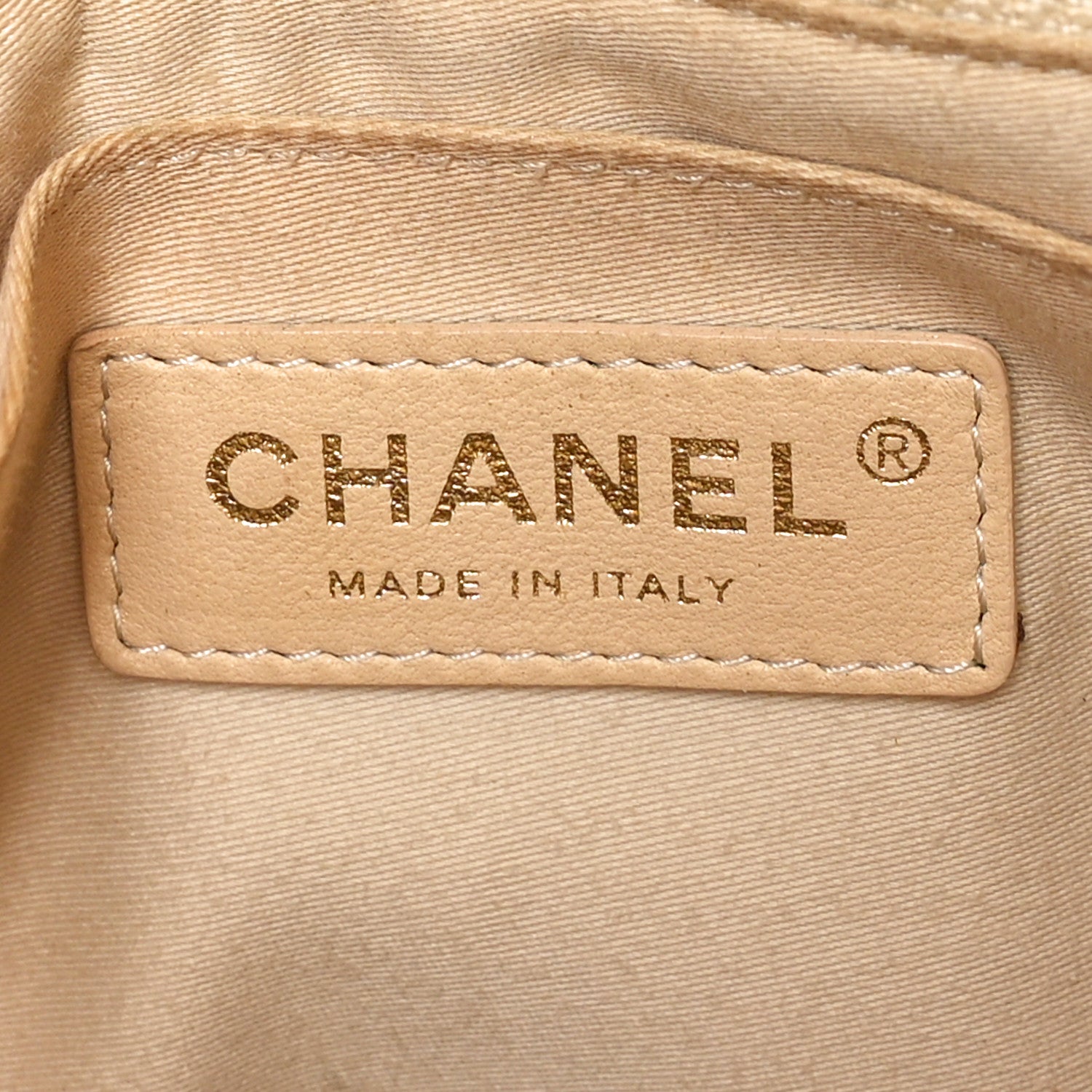 Chanel Metallic Calfskin Quilted Small Drawstring Bag Gold 6 of 10