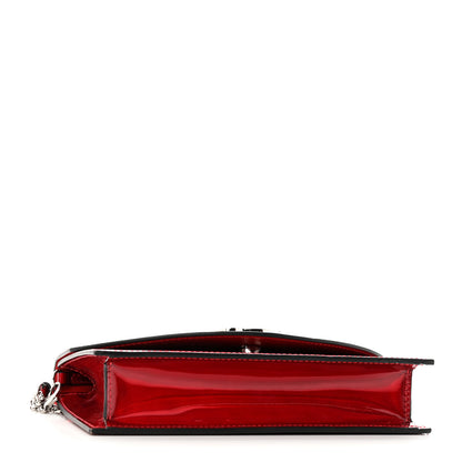 Christian Louboutin Metallic Calfskin Loubi54 Crossbody Clutch Red 4 of 9