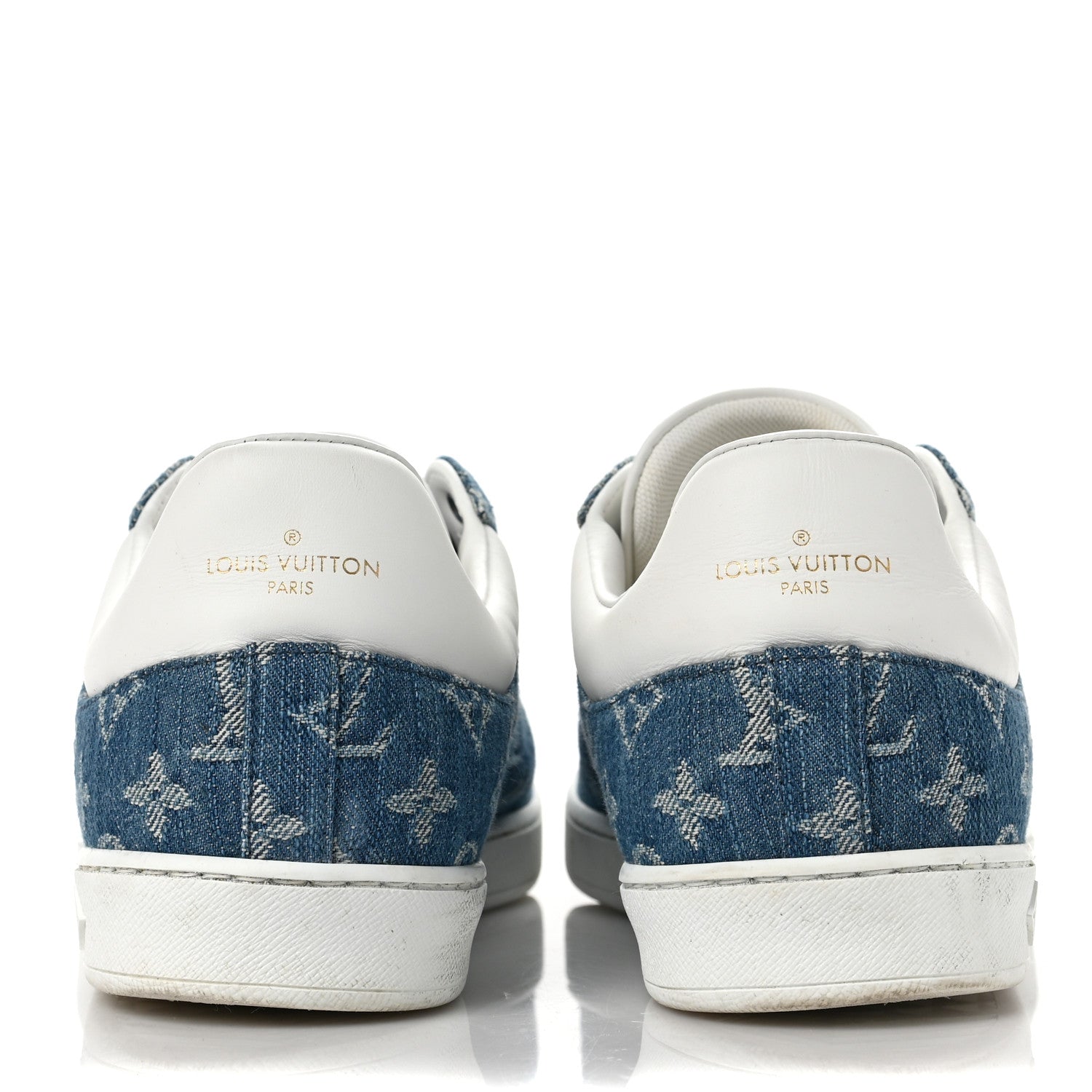 Louis Vuitton Denim Monogram Luxembourg Sneaker 8.5 Bleu Jeans 5 of 8