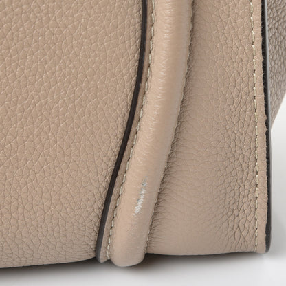 Celine Drummed Calfskin Mini Luggage Dune 8 of 8