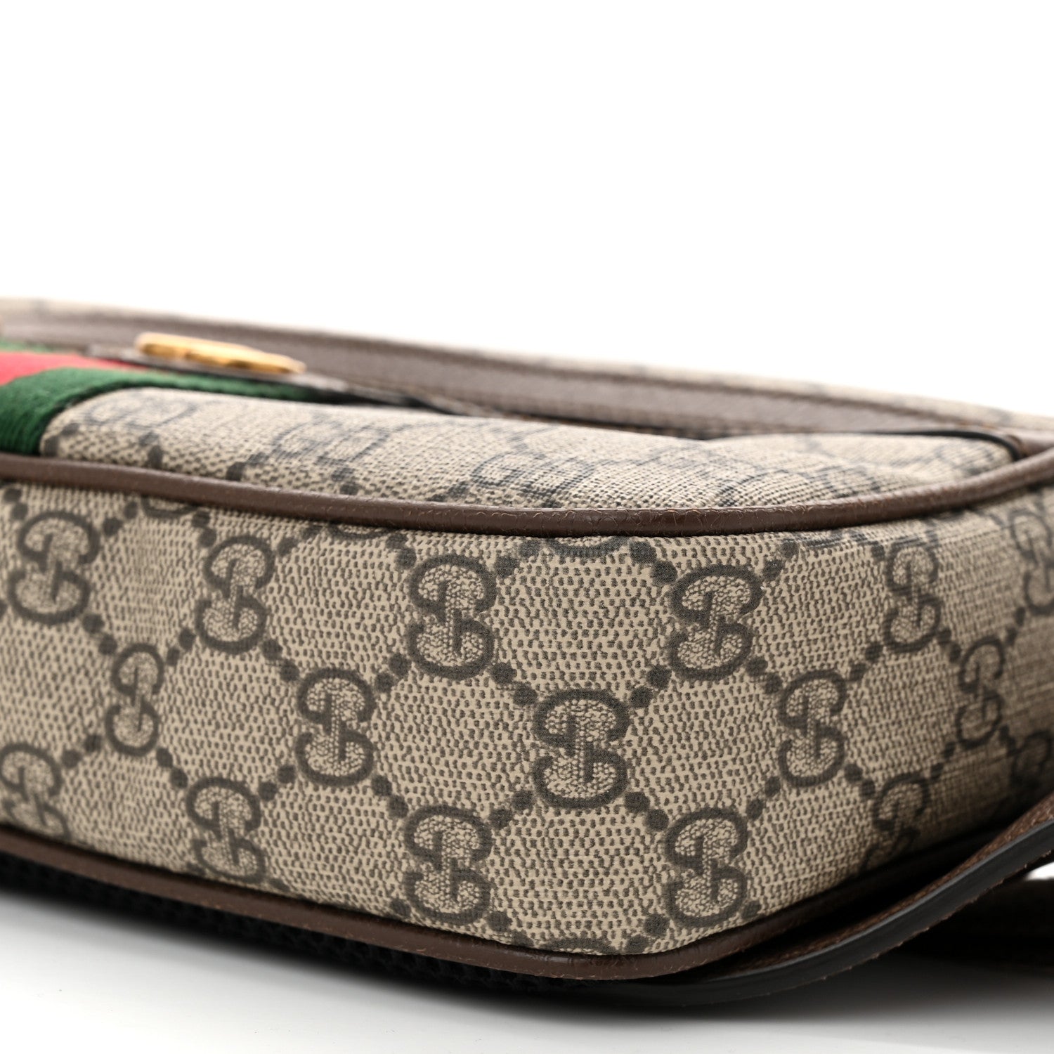 Gucci Soft GG Supreme Monogram Medium Ophidia Belt Bag Dark Brown 10 of 10