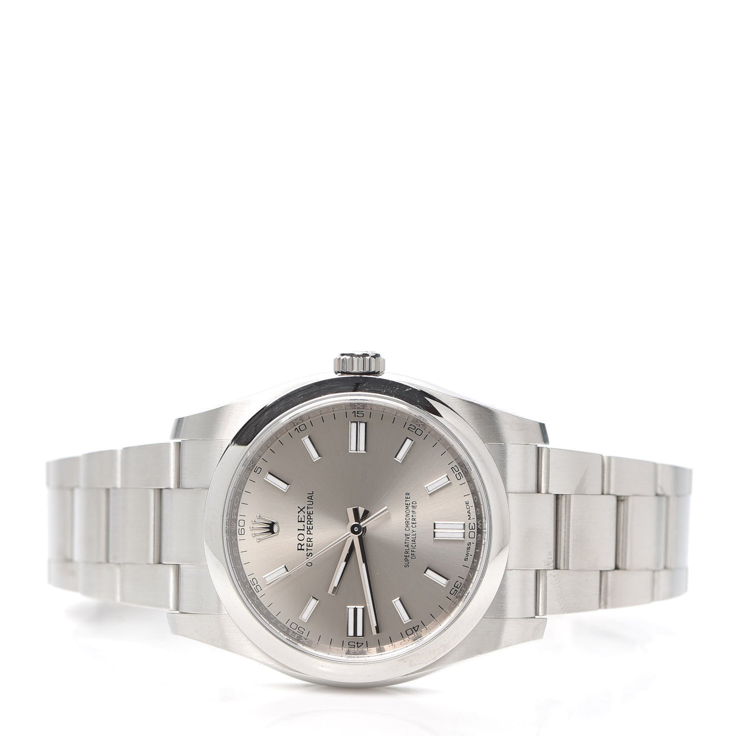 Stainless Steel 36mm Oyster Perpetual Watch Silver 116000
