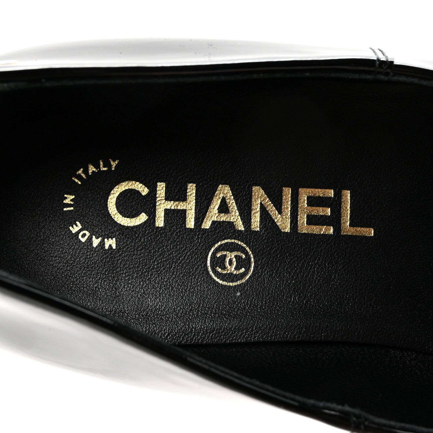 Chanel Patent Calfskin Moccasin Loafers 36 Black 8 of 9