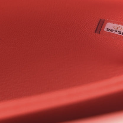 Chanel Caviar Quilted Mini Coco Handle Flap Red 9 of 10