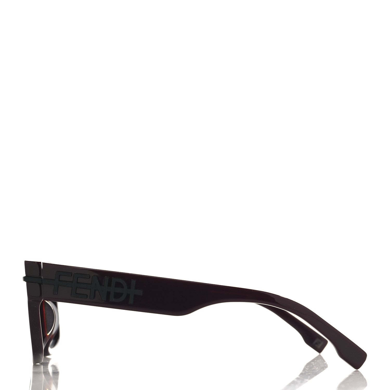 Fendi Acetate Fendigraphy Rectangle Sunglasses FE40091U Burgundy 3 of 7