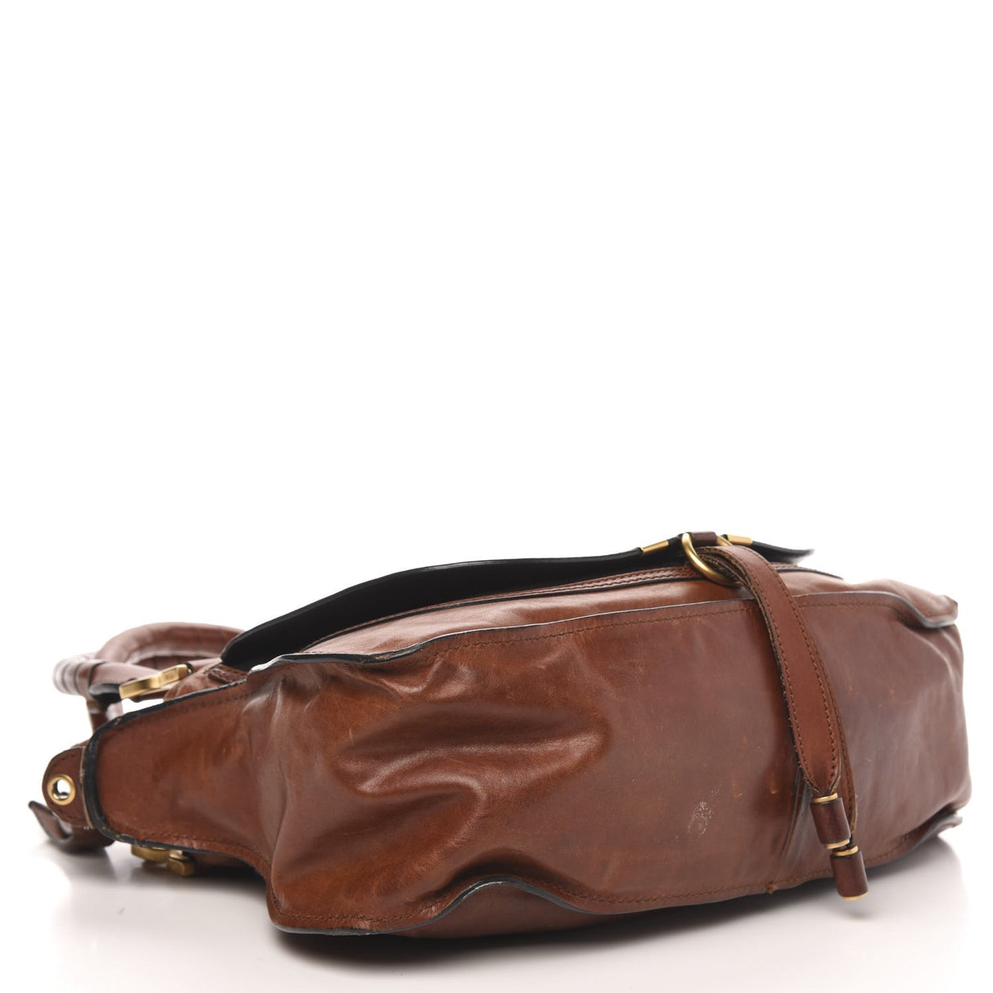 Calfskin Medium Marcie Satchel Mahogany