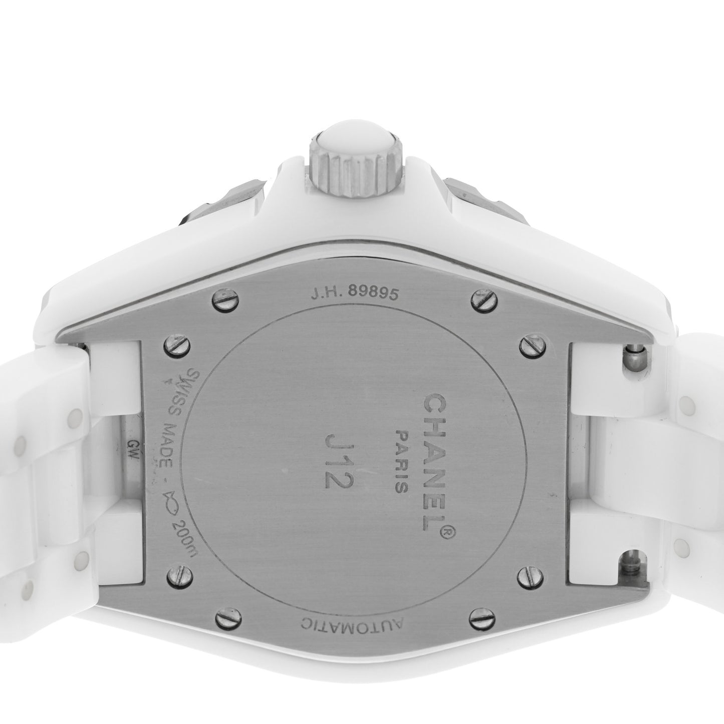 Stainless Steel Ceramic 38mm J12 Automatic Watch White
